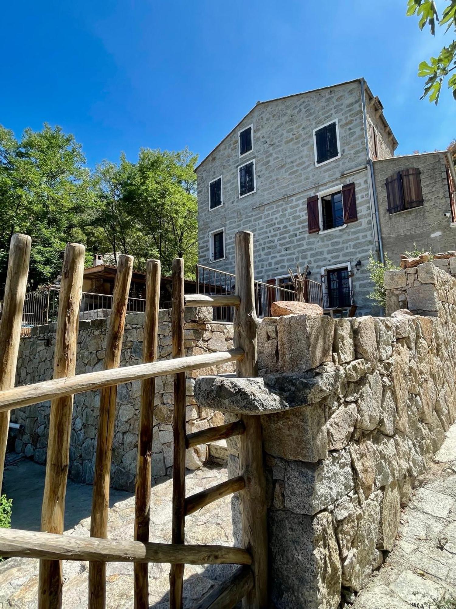 Casa Arena Authentique Maison De Village Avec Piscine Au Coeur De L'Alta Rocca - Zoza Exterior foto