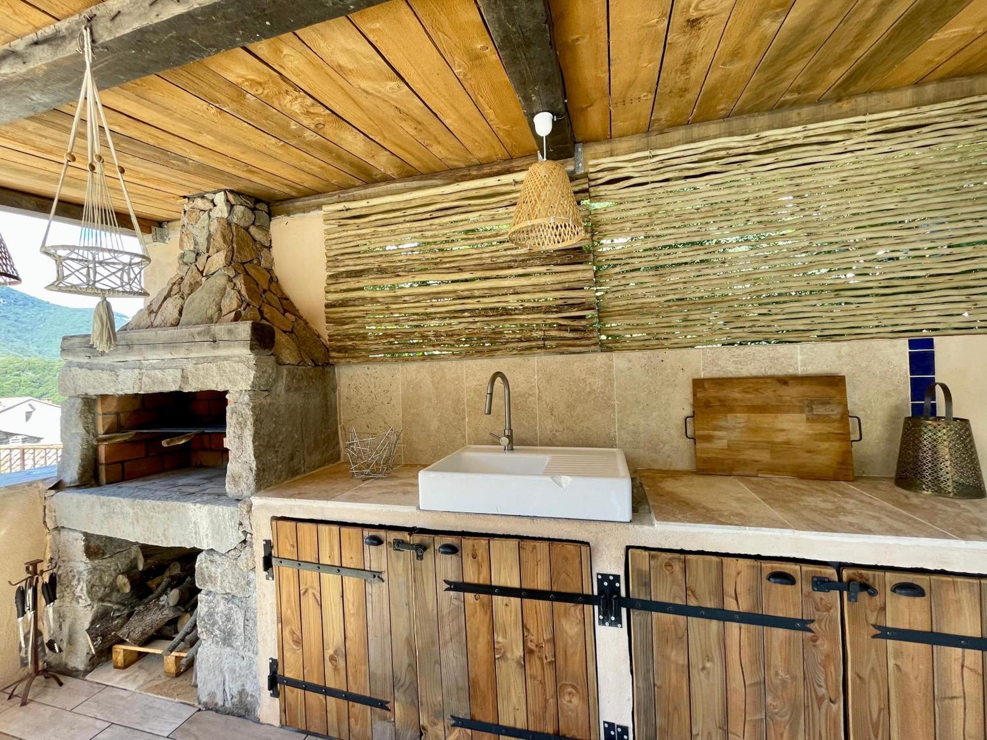 Casa Arena Authentique Maison De Village Avec Piscine Au Coeur De L'Alta Rocca - Zoza Exterior foto