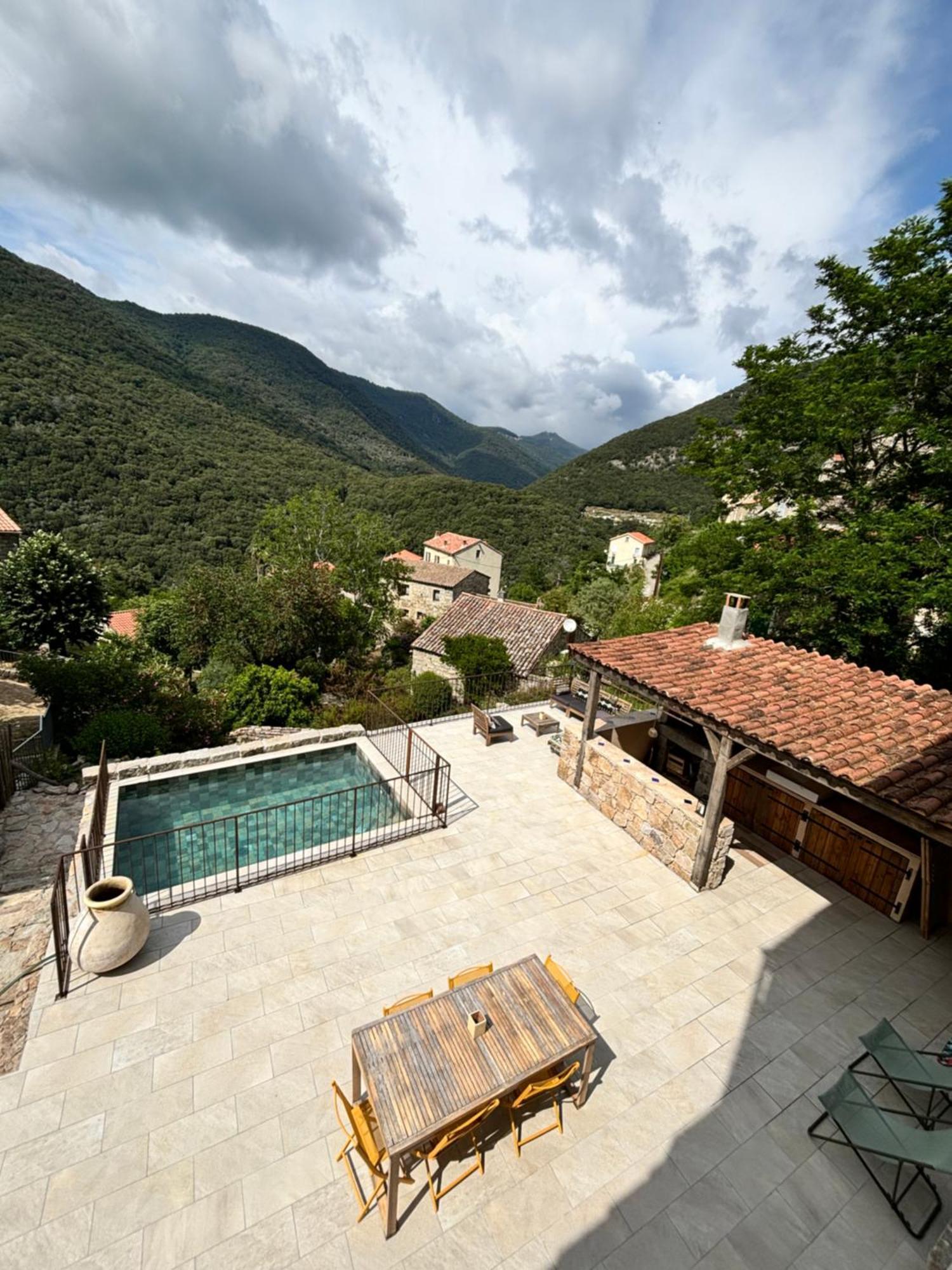 Casa Arena Authentique Maison De Village Avec Piscine Au Coeur De L'Alta Rocca - Zoza Exterior foto
